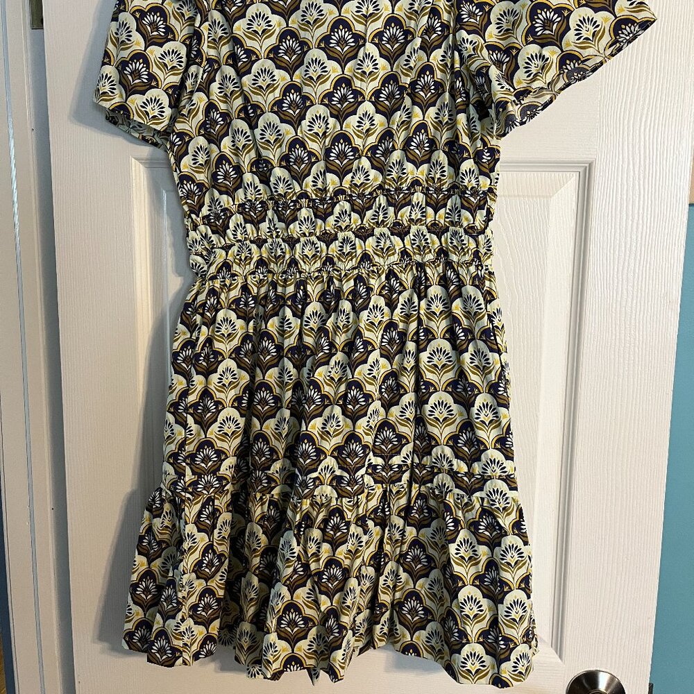 NWT Anthropologie Somerset Mini Dress Khaki Print - Picture 7 of 9